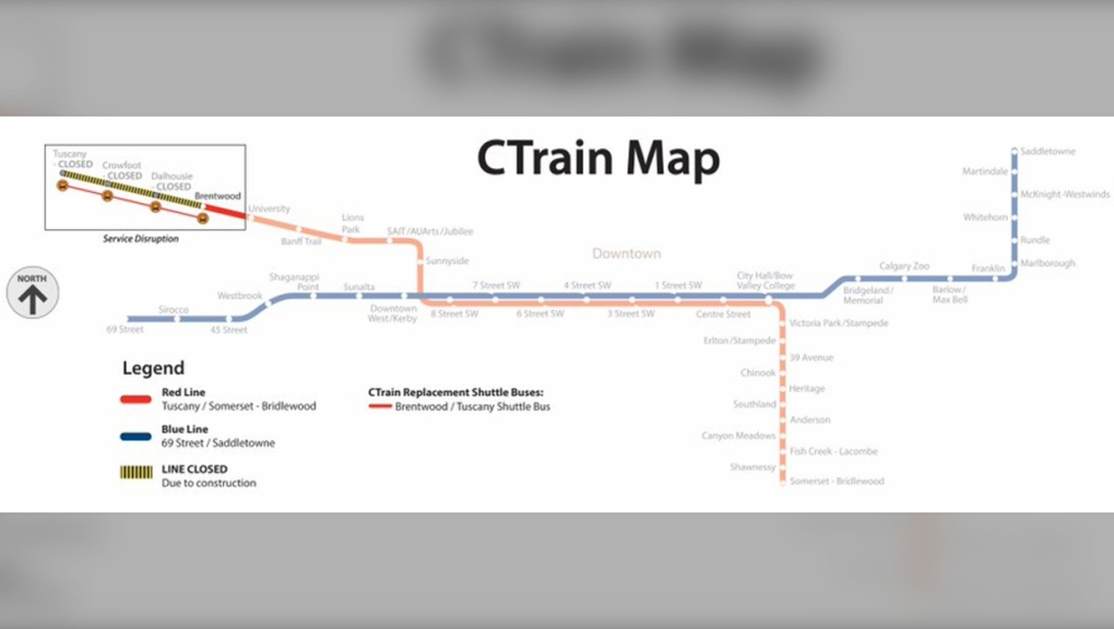No CTrain service between Brentwood and Tuscany this weekend [Video]