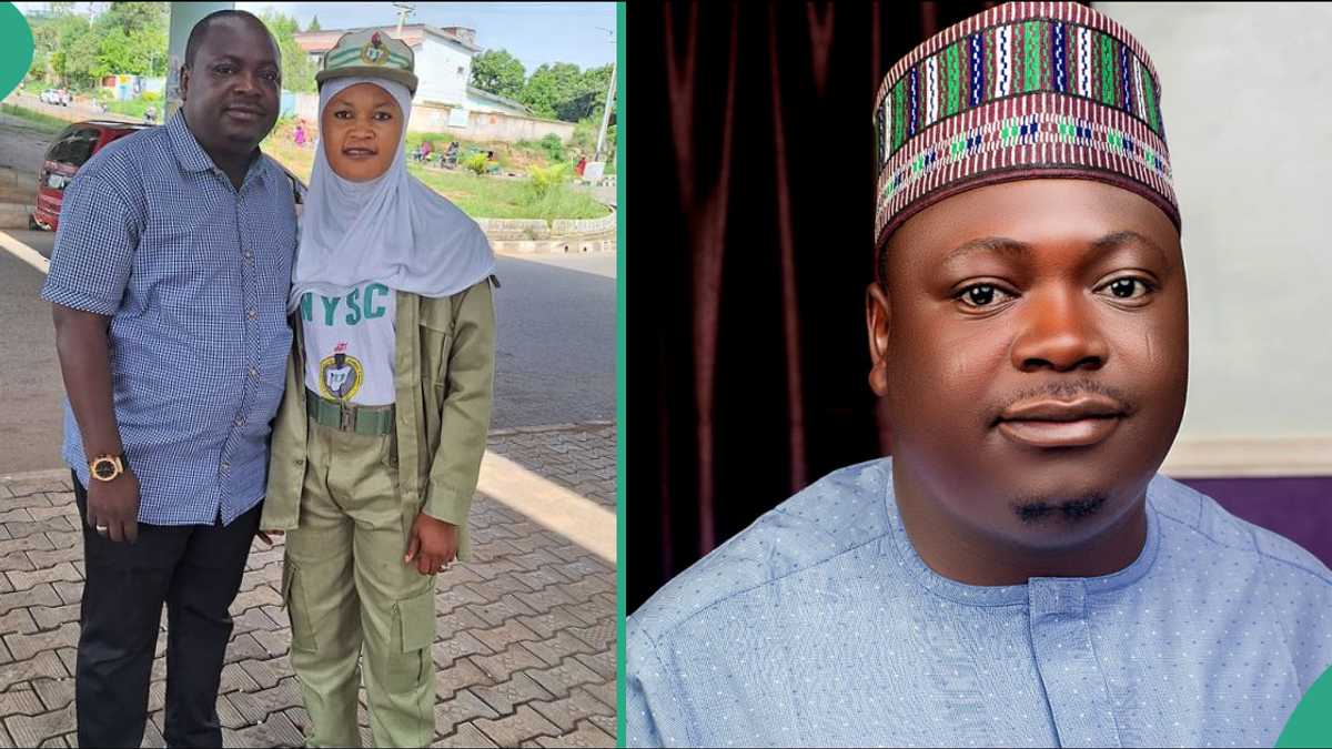 Doting Husband Praises Wife Who Wrote JAMB 5 Times without Gaining Admission as She Completes NYSC [Video]