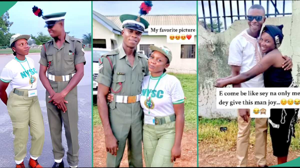 “Love at First Sight”: Cute Pictures as Corper Falls in Love With Her Platoon Commander in NYSC Camp [Video]