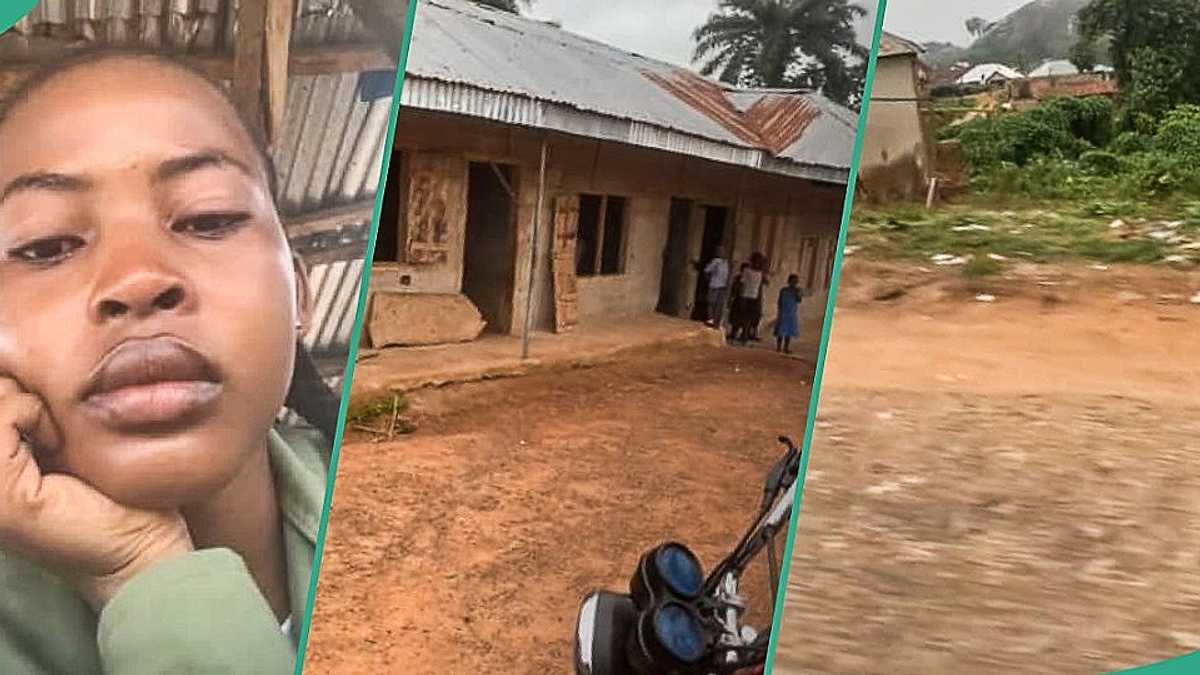 Female Corper in Tears after Arriving at NYSC PPA, Video Shows Uncompleted School Building