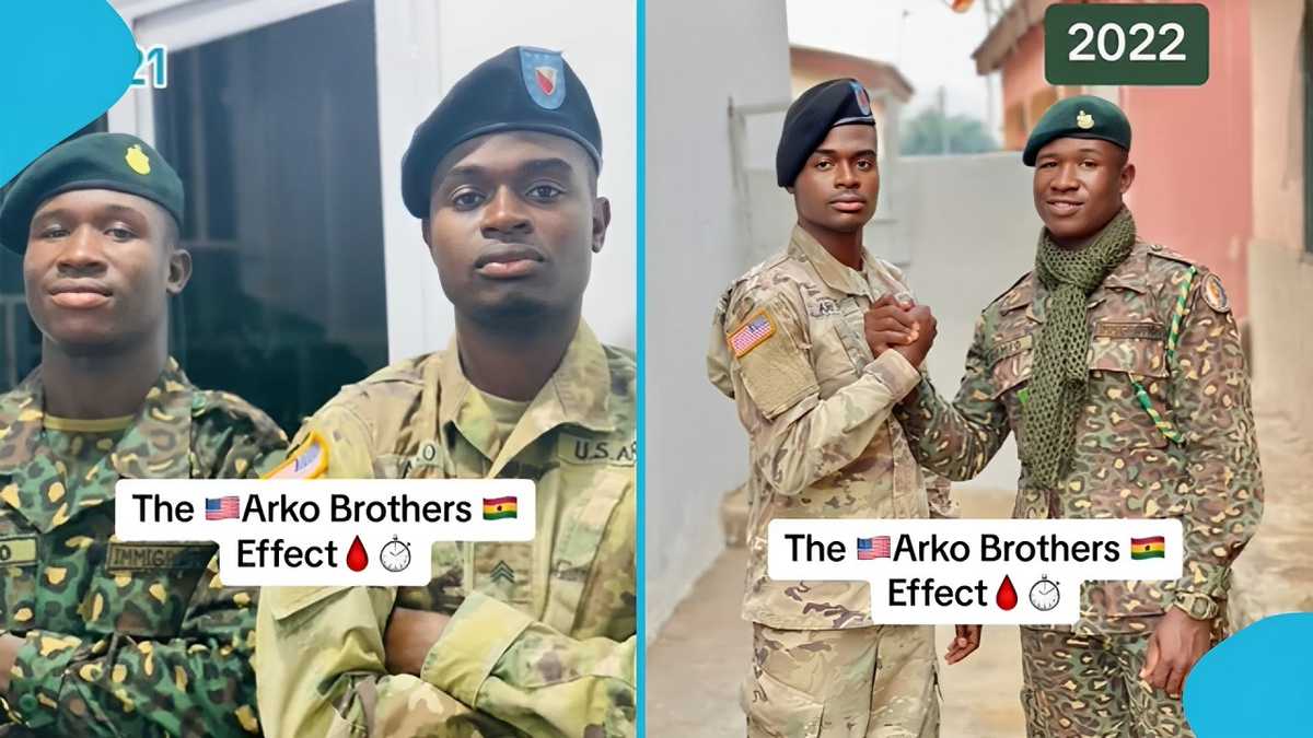 Two Ghanaian Brothers Become Officers In Ghana and US: “Becoming Successful Together” [Video]