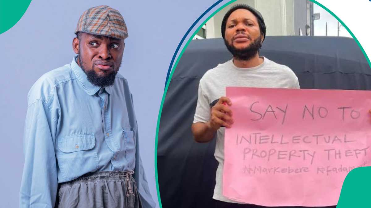 Denilson Igwe Carries Placard, Stages Protest Against Mark Angel, Fans React: No Be Physical Fight [Video]