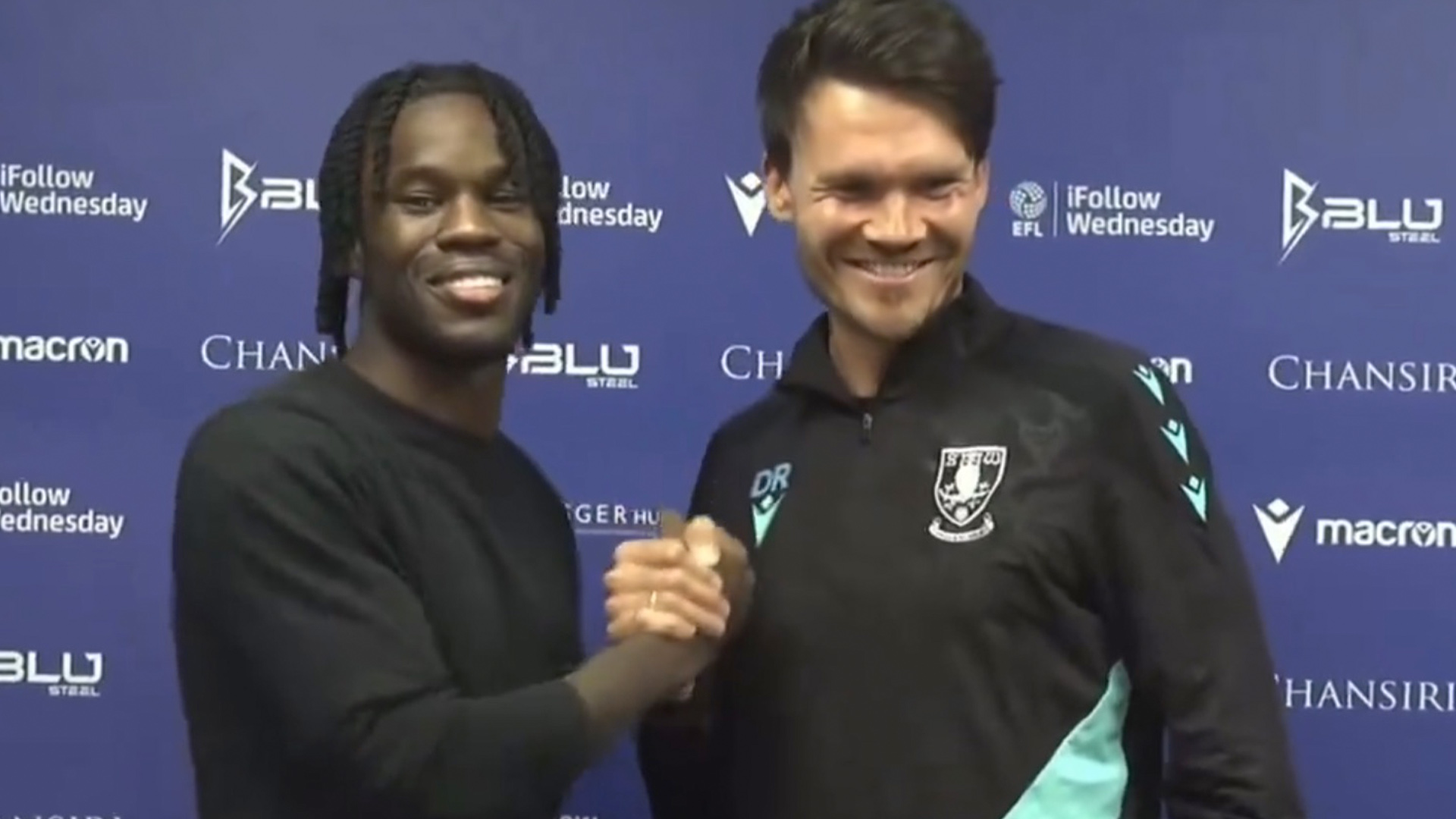 Watch moment Championship club interrupt press conference for ‘most awkward new signing announcement you’ll ever see’ [Video]