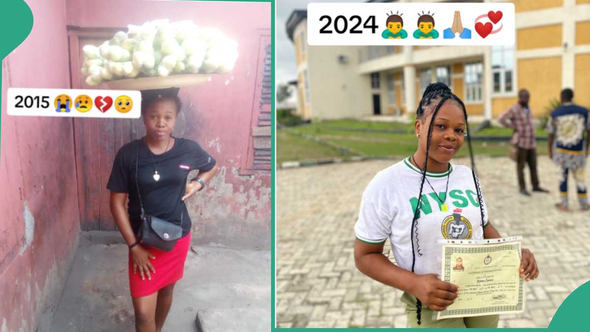 Lady Who Used to Sell Garden Eggs Becomes University Graduate, Goes For National Youth Service Corps [Video]