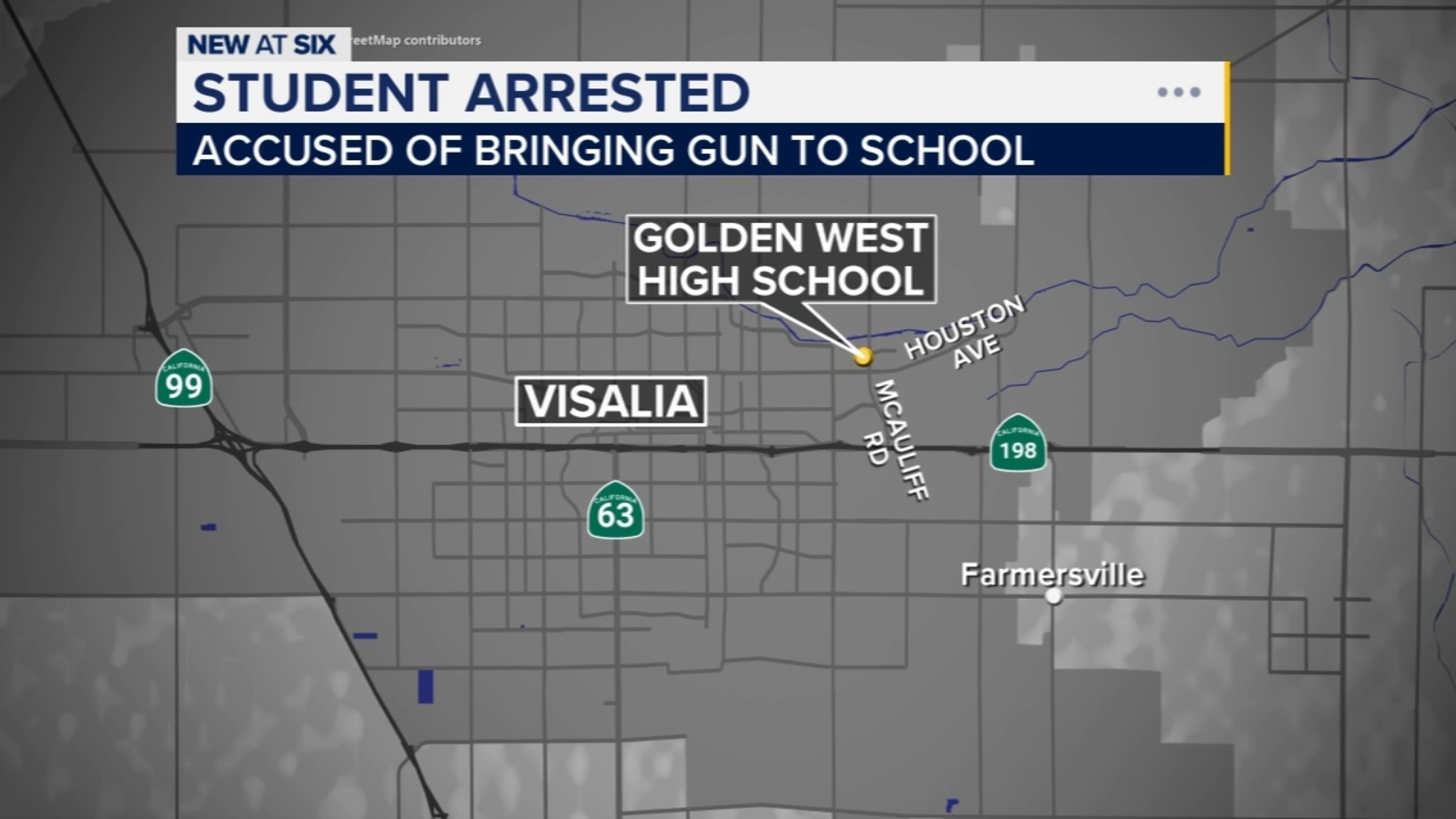 Student arrested for bringing gun to Visalia high school, police say [Video]