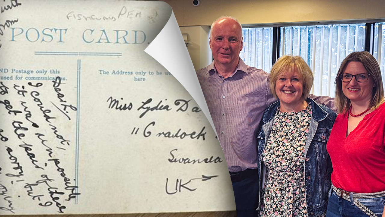 Family meets for first time after ancestor’s postcard is delivered 121 years after it was sent [Video]