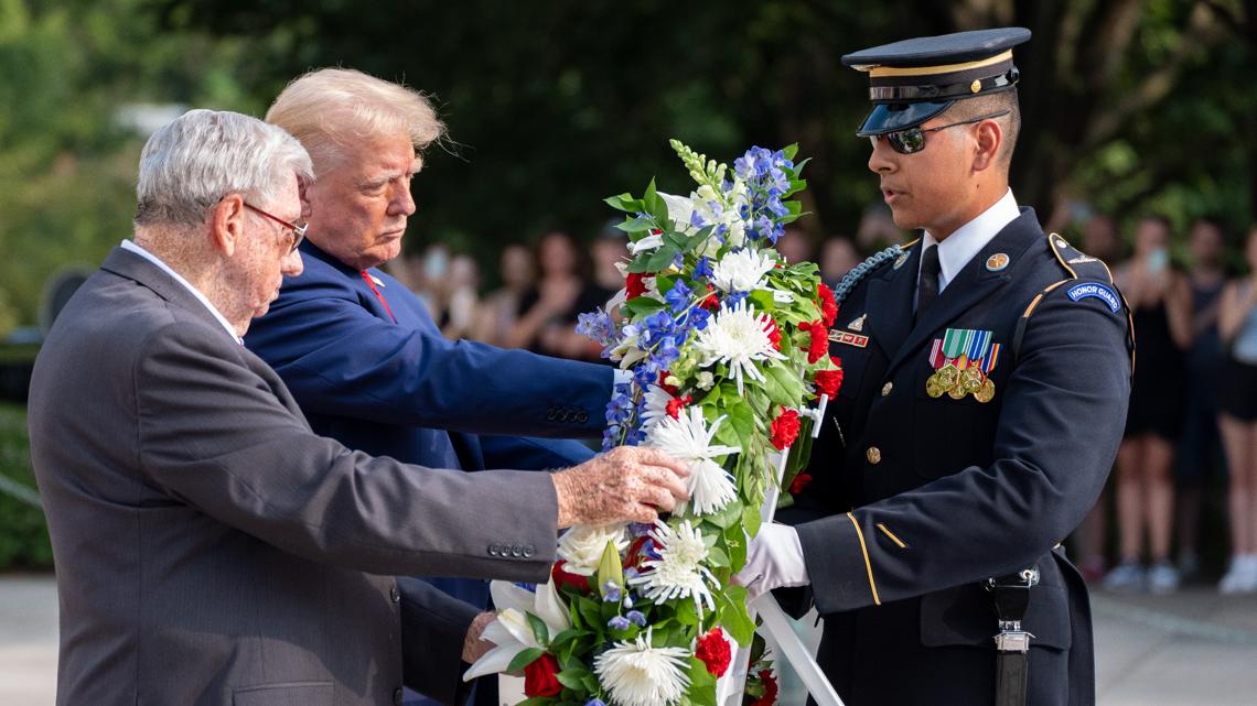 Vice President Kamala Harris, GOP Congresswoman Jen Kiggans both sound off on Trump Arlington cemetery incident [Video]