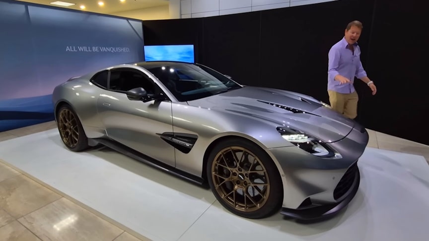 New Aston Martin Vanquish 5.2l TT V12 First Look [Video]