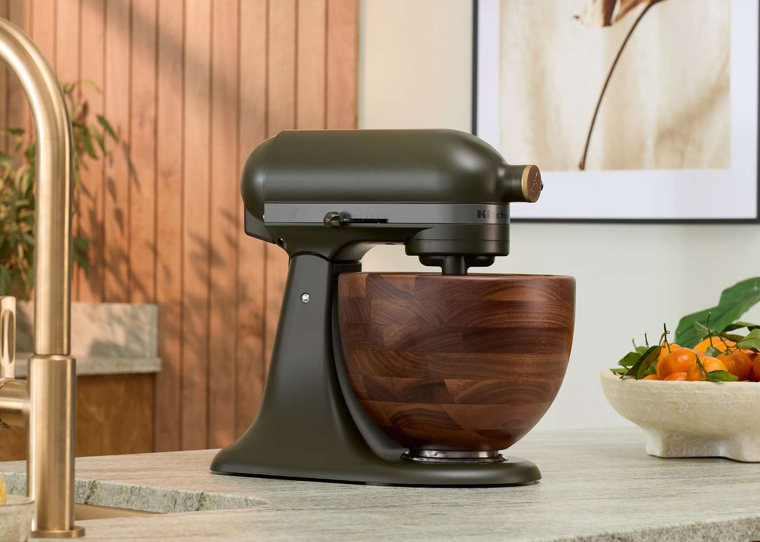 KitchenAid Launches Gorgeous Green Stand Mixer With a Wooden Bowl [Video]