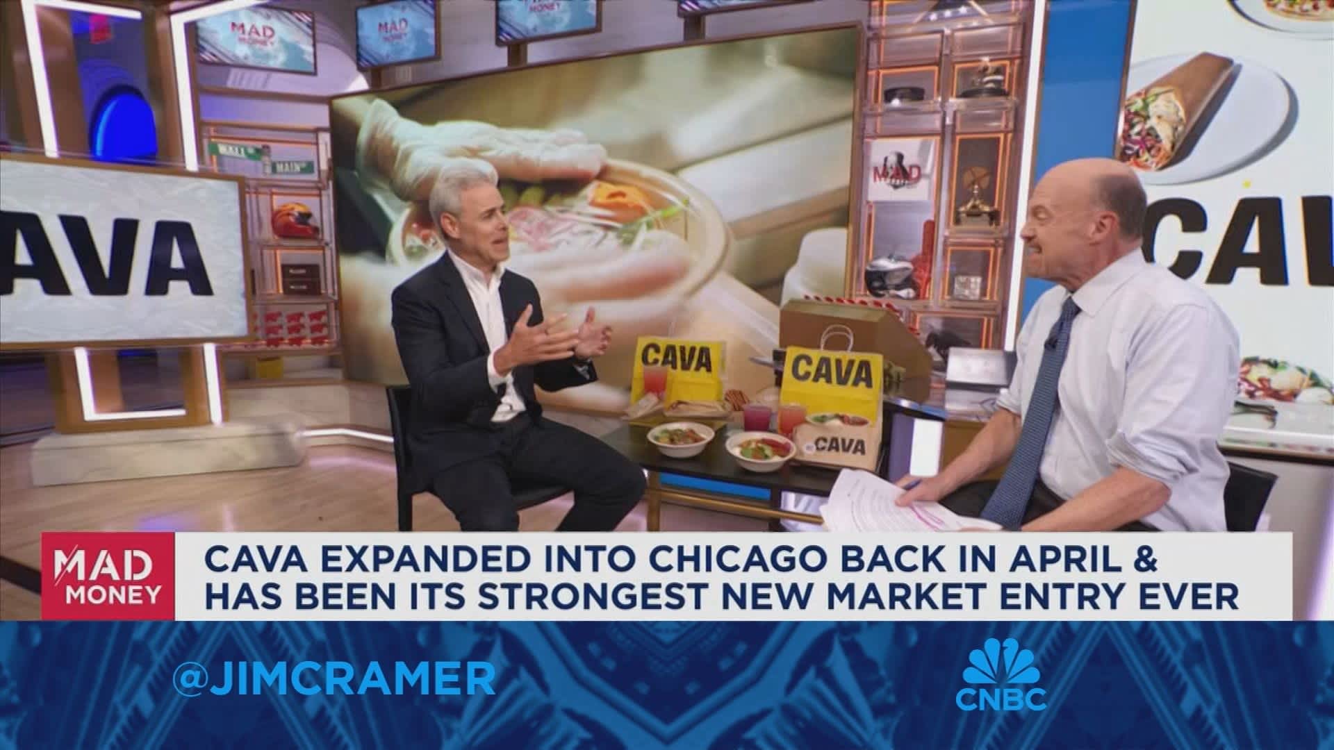 CAVA CEO Brett Schulman sits down with Jim Cramer [Video]