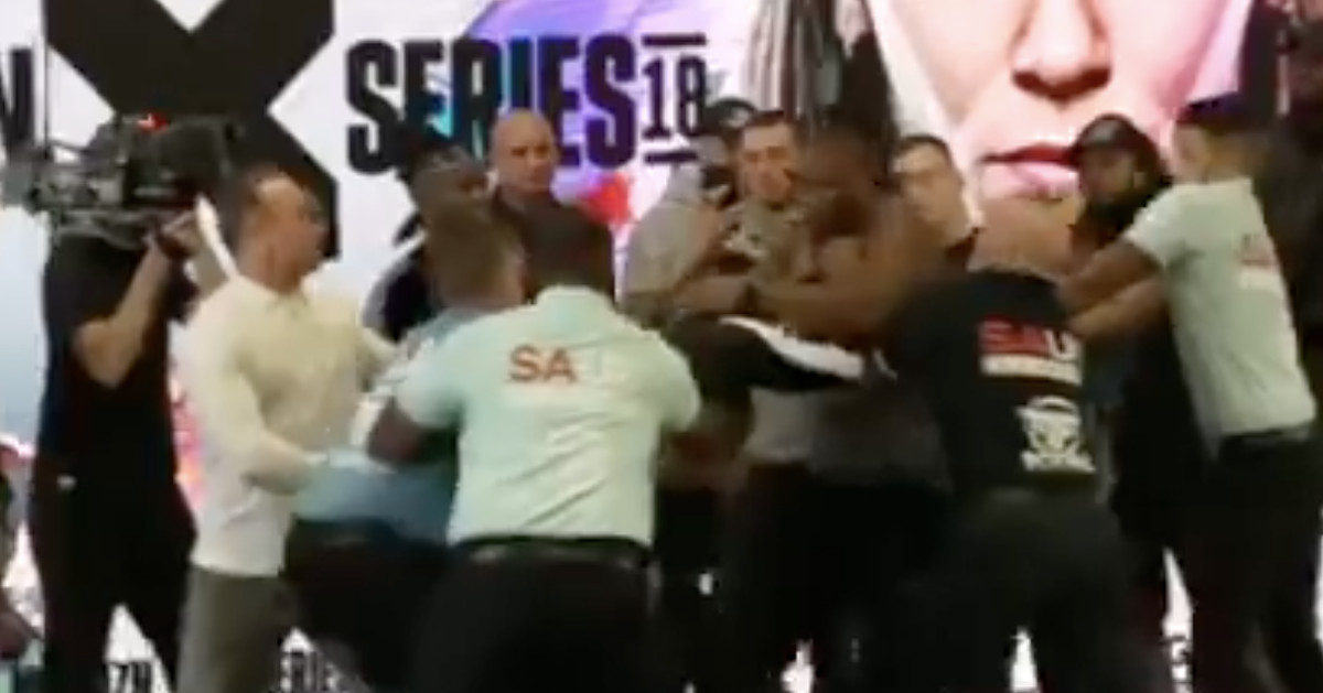 Watch Big Tobz and Kelz get in wild brawl at Misfits Boxing 18 weigh-ins [Video]