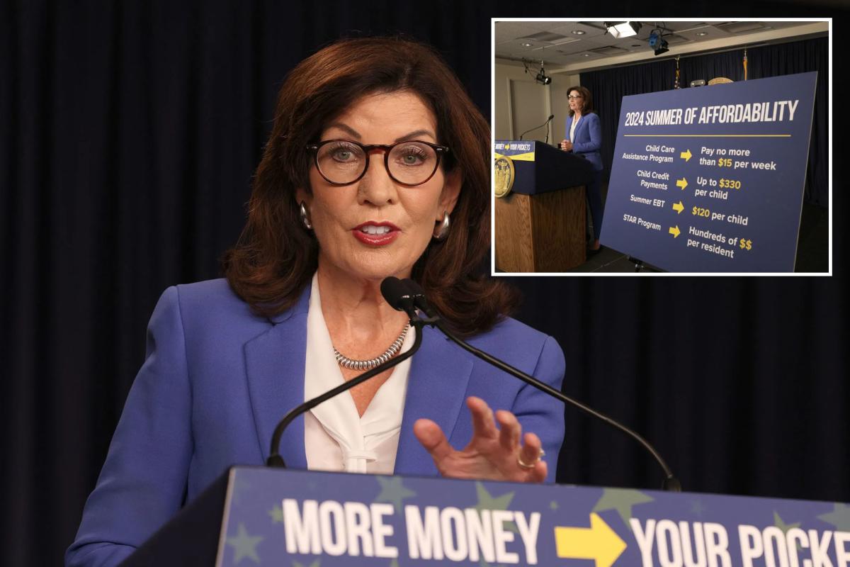 Hochul pledges not to raise taxes as she tells business bigwigs I want you to stay [Video]