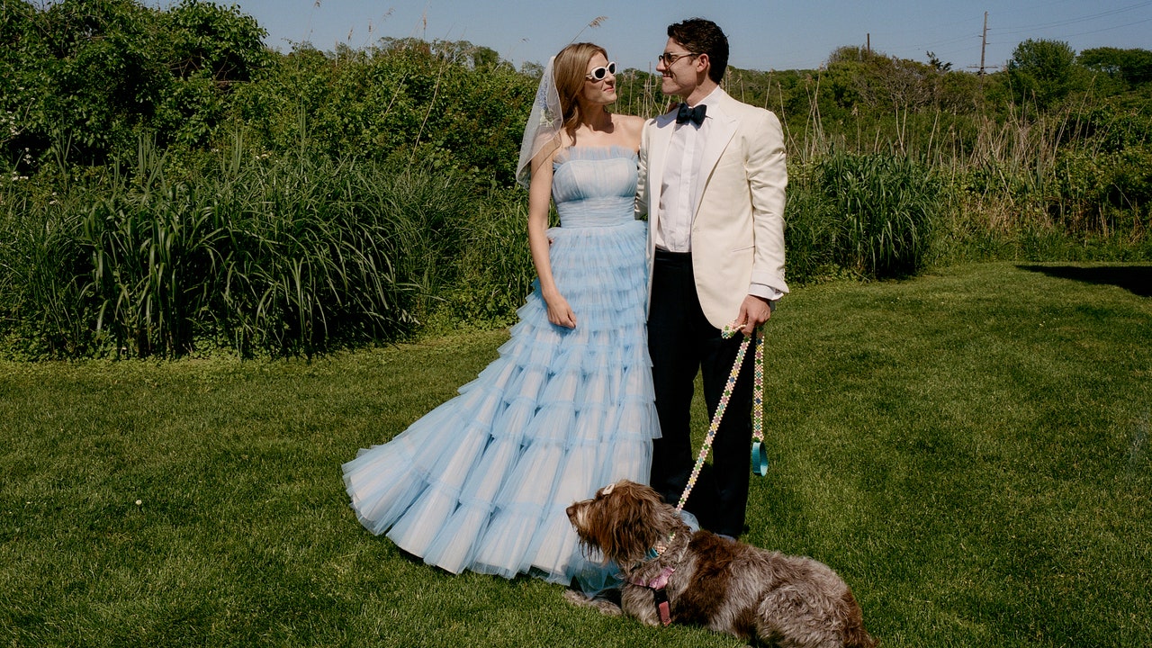 Why One Bride Made Her Entire Wedding Dress the Something Blue [Video]