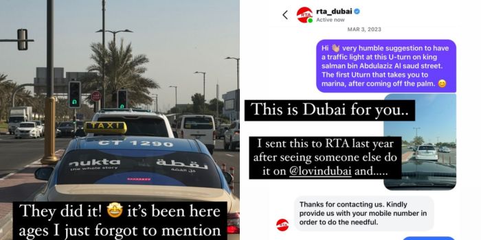 A Dubai Resident’s Traffic Light Wish Was Granted By The RTA! [Video]