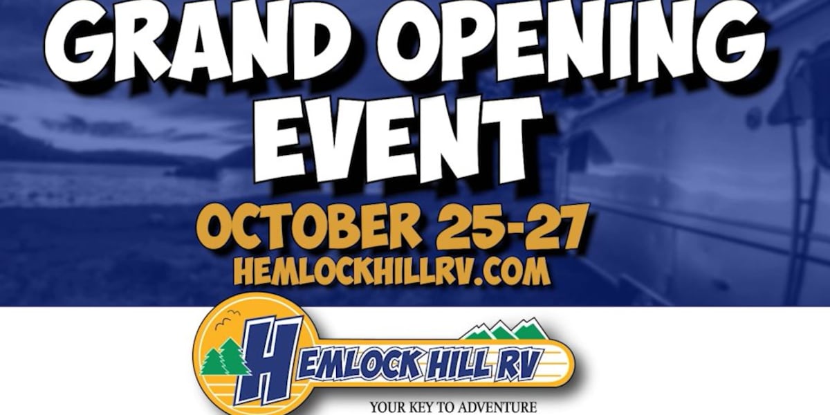 Join Hemlock Hill RV for its Grand Opening Event! [Video]