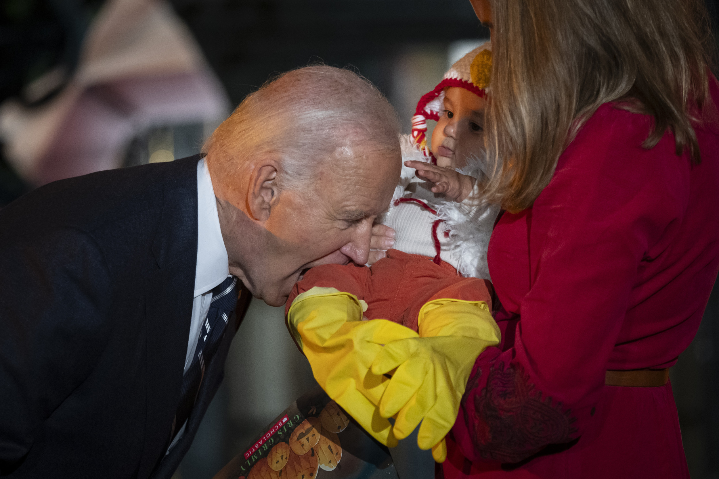 Joe Biden Bites Babies at Halloween Event [Video]