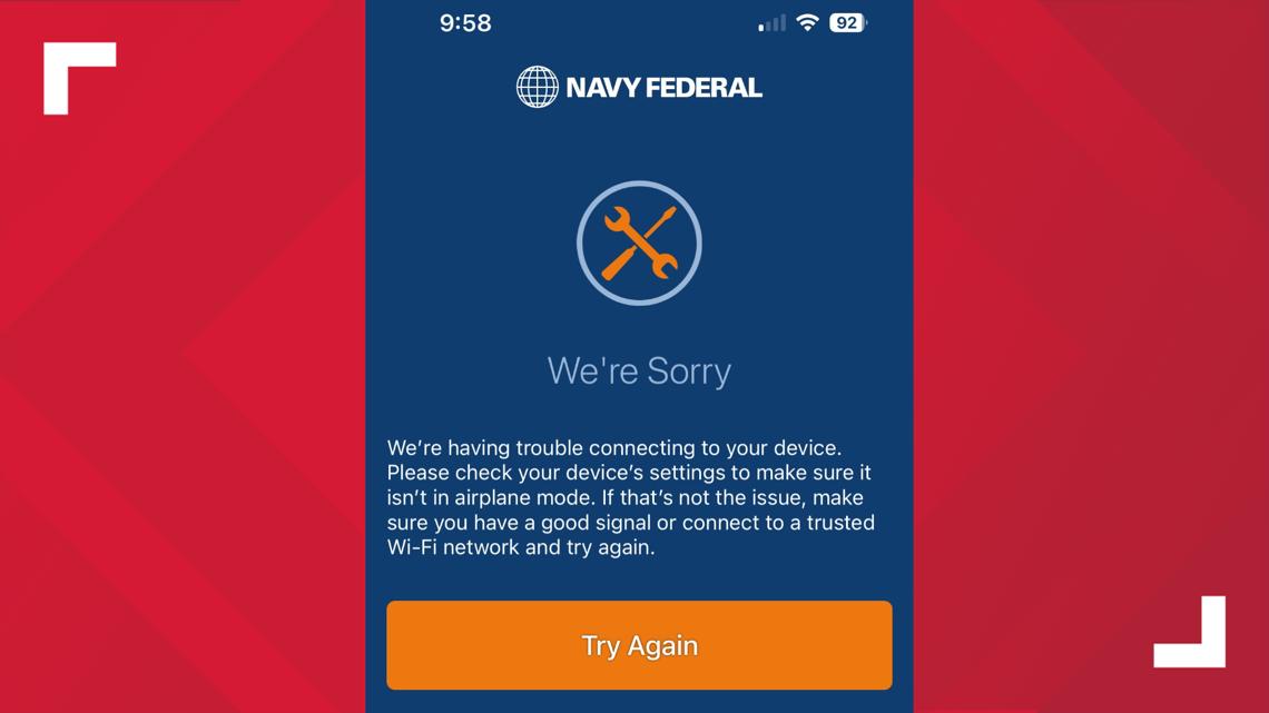 Navy Federal outage reported; app down for customers [Video]