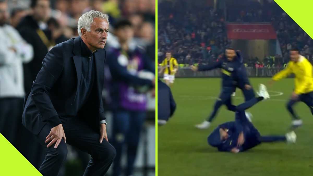 Jose Mourinho’s Knee-Slide Fail Goes Viral After Fenerbahces Dramatic Winner [Video]