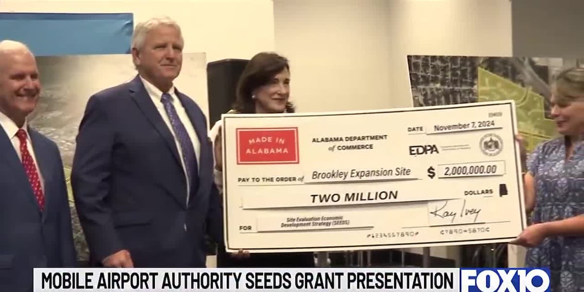 Mobile Airport Authority holds SEEDS grant presentation [Video]