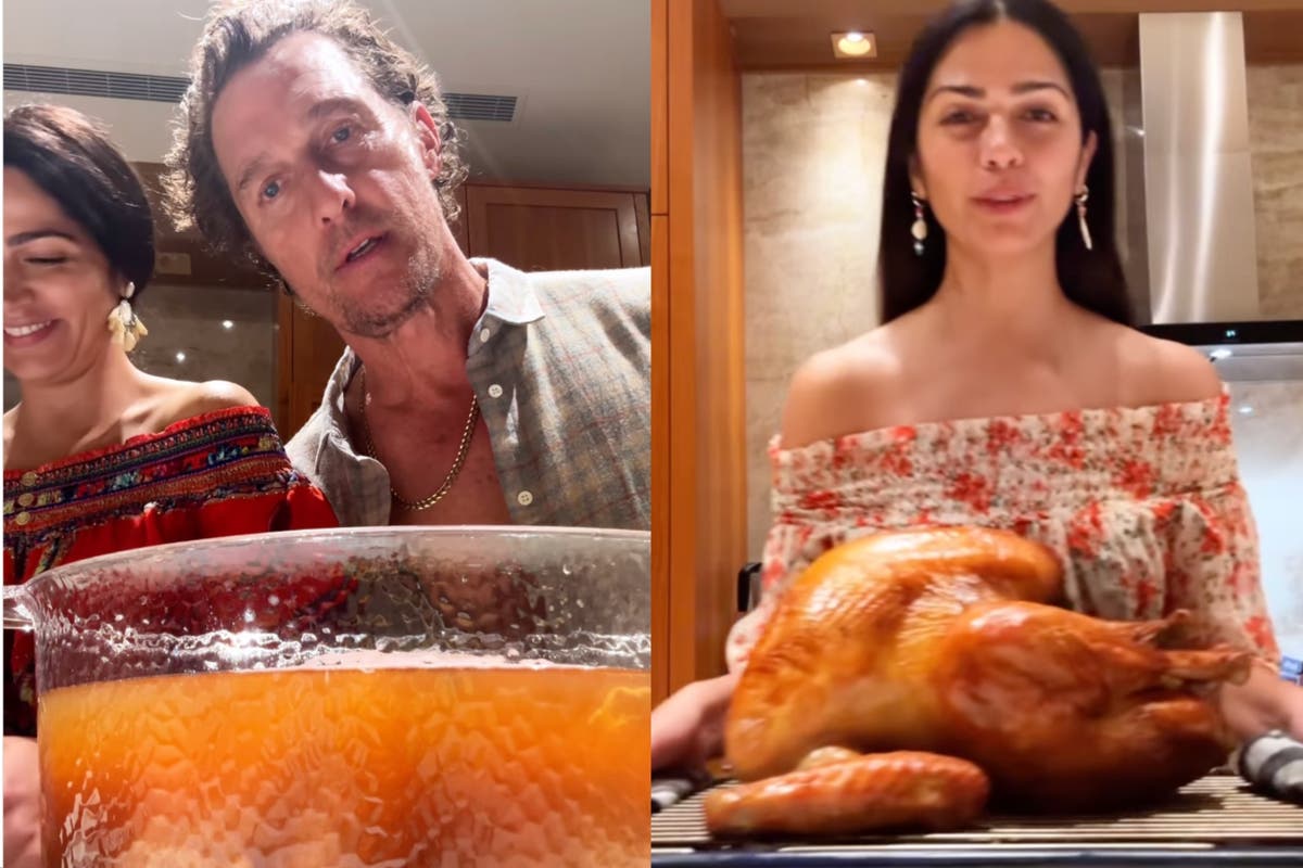 Matthew McConaughey and his wife Camila make Tequila Turkey for Thanksgiving [Video]