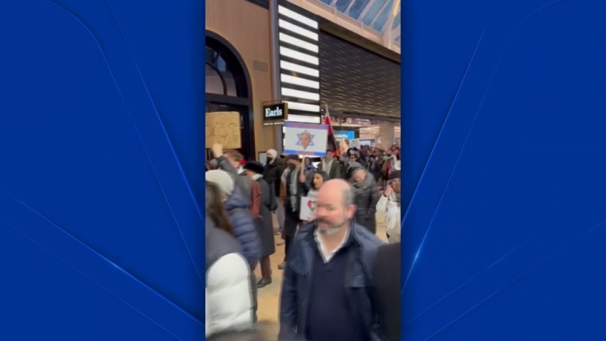 Prudential Center Pro-Palestinian protest  NBC Boston [Video]