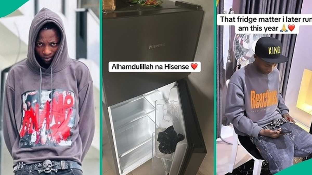 Mixed Reactions as Nigerian Man Publicly Celebrates Buying New Fridge, Throws Jab at Critics [Video]