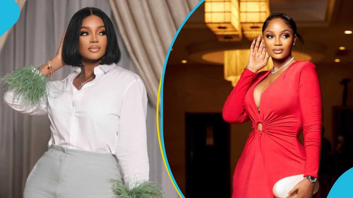 Serwaa Amihere’s Sister: Maame Gyamfuaa Looks Very Demure In A Red Cleavage-Baring Dress [Video]