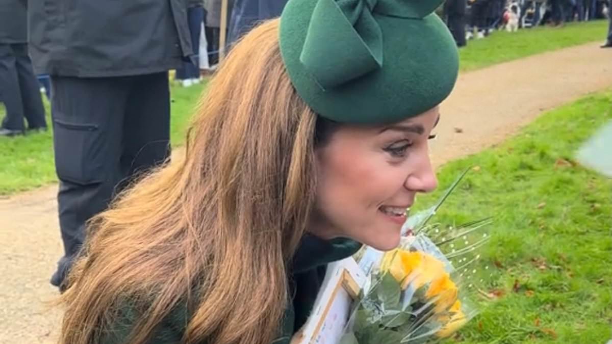 Touching moment Princess Kate accepts drawing for Charlotte and tells little girl she’ll be sure to give it to her daughter when she gets home from Christmas at Sandringham [Video]