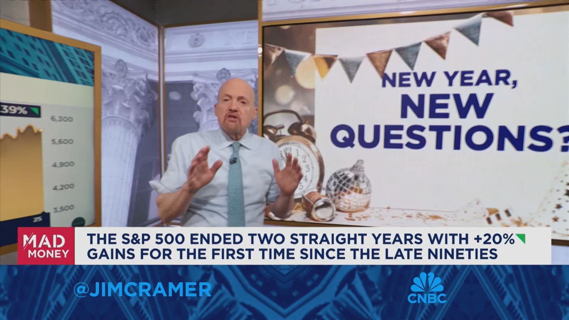 Tariffs and higher interest rates could be hurdles for corporate earnings growth, says Jim Cramer [Video]