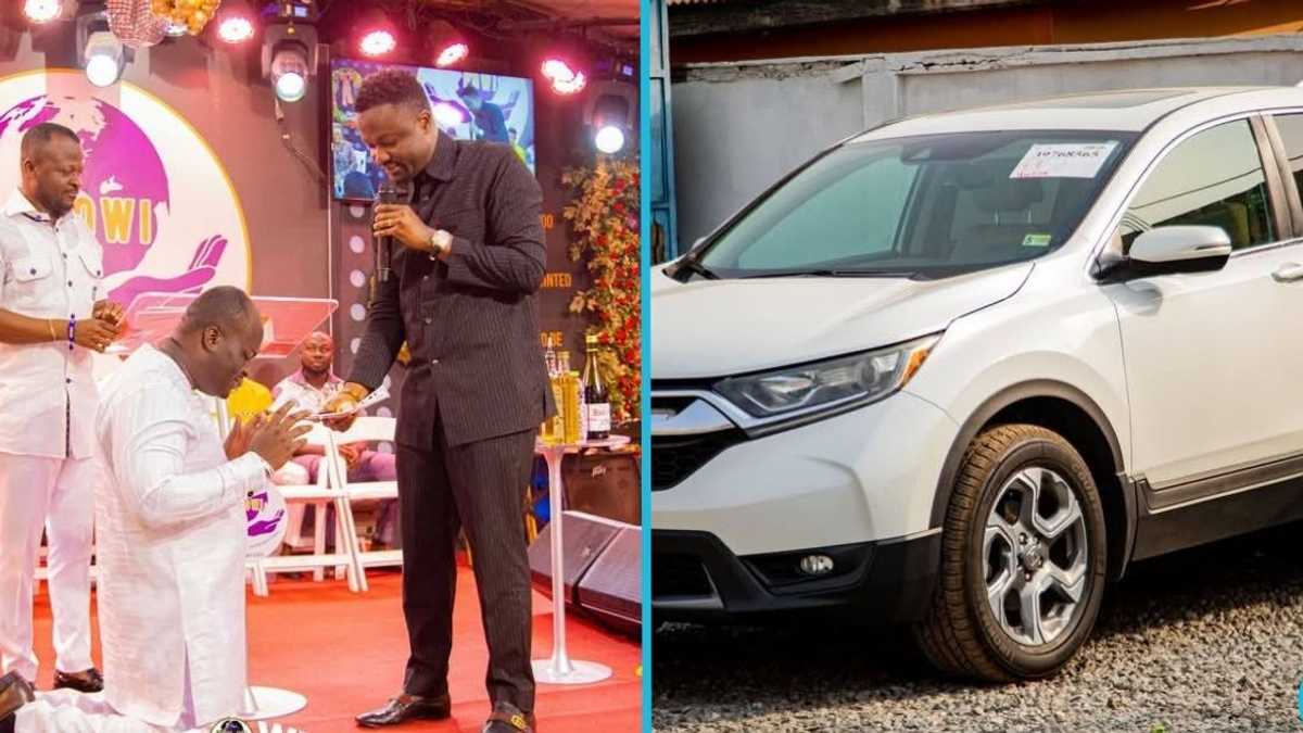 Popular Ghanaian Man of God Blesses Junior Pastor With a New Car [Video]