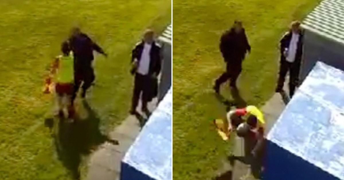 Football manager sucker-punched linesman when his team were losing 8-0 | News UK [Video]